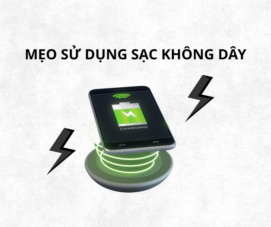 cách dùng sạc không dây