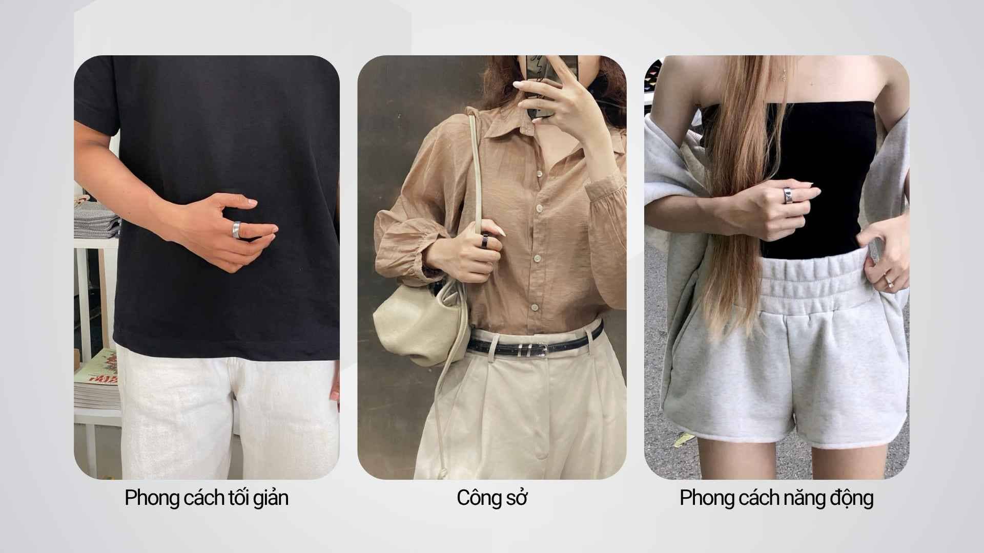 Cách phối đồ với nhẫn thông minh TECHFIT