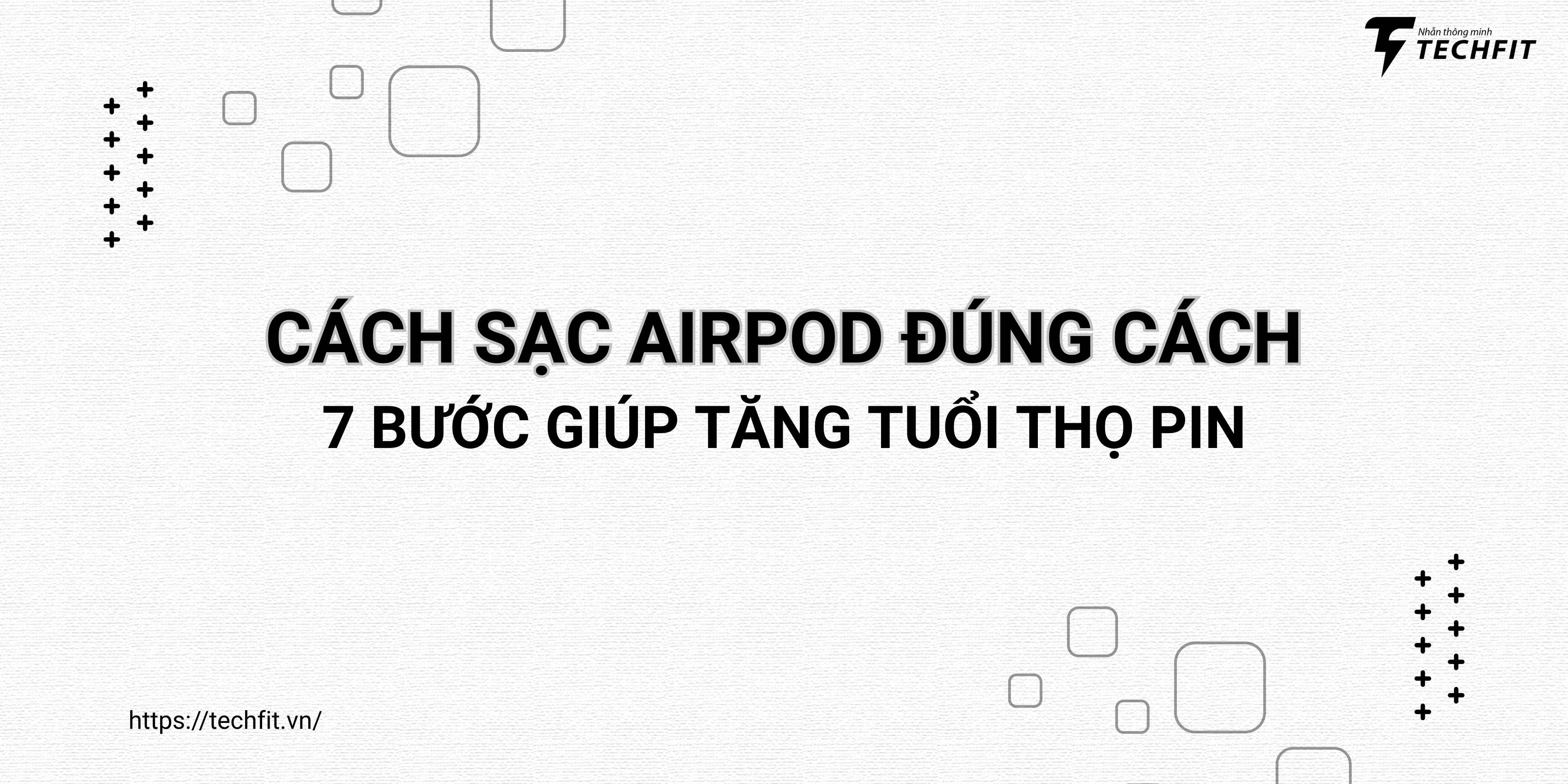 cách sạc airpod